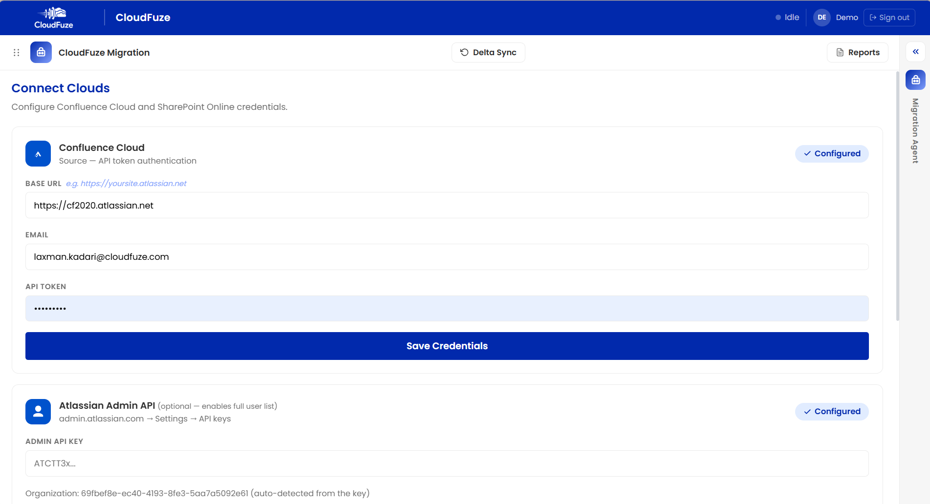 Connect Confluence Cloud as the Source