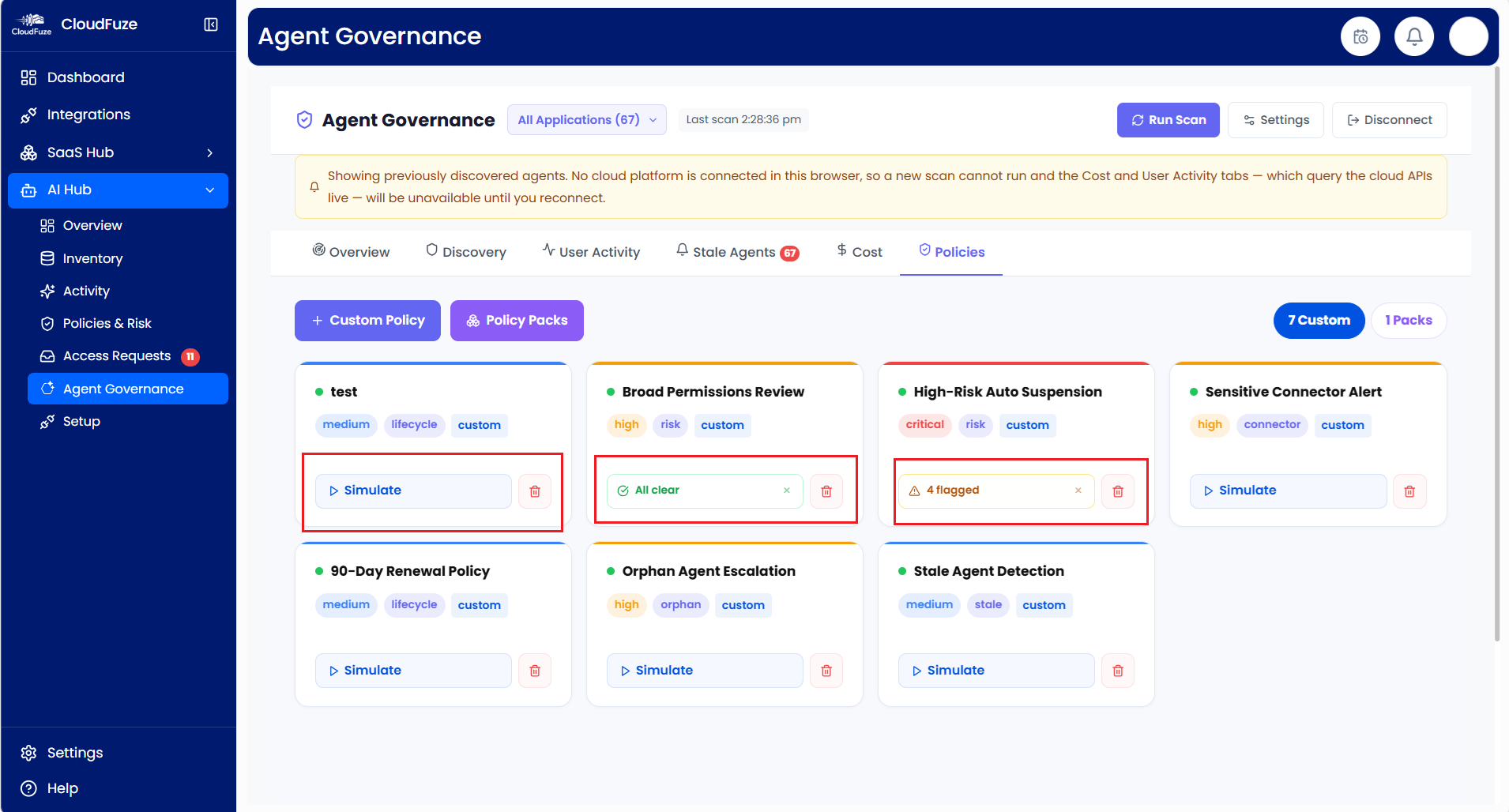 CloudFuze Manage: Custom Policy Simulation Feature