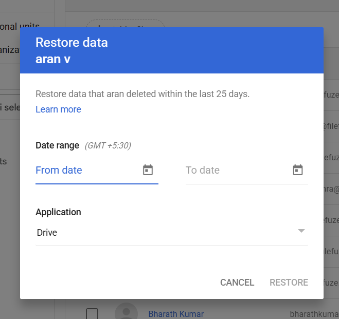 Recover Deleted Google Drive Files