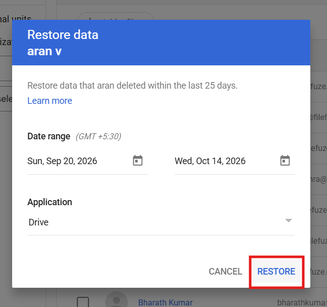 Recover Deleted Google Drive Files
